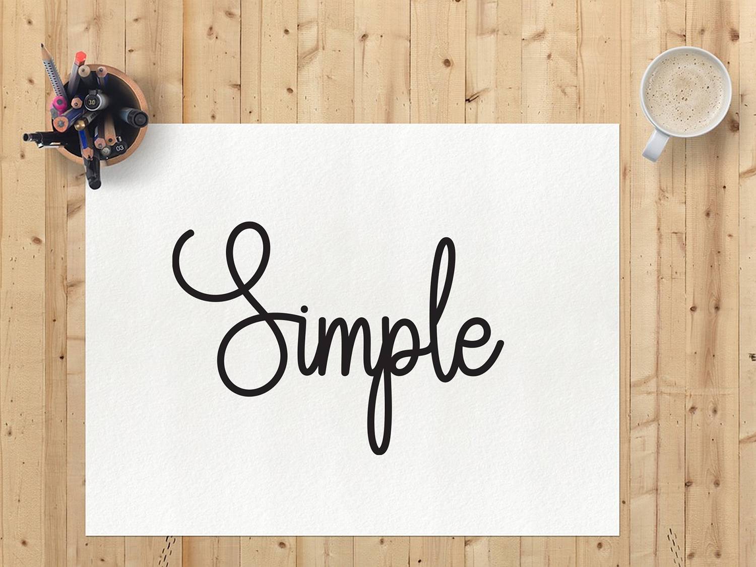 Signature Font sample