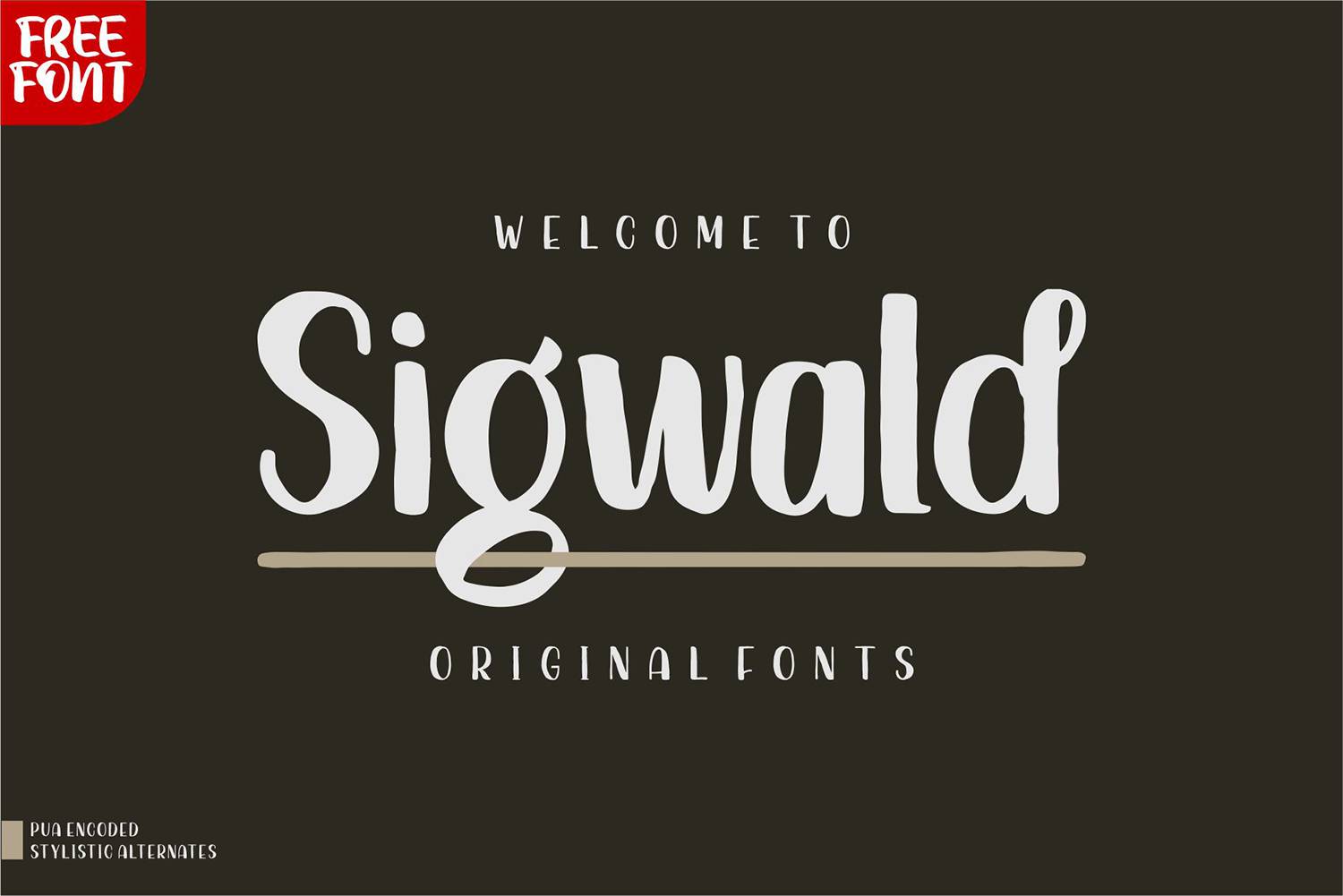Sigwald Font sample