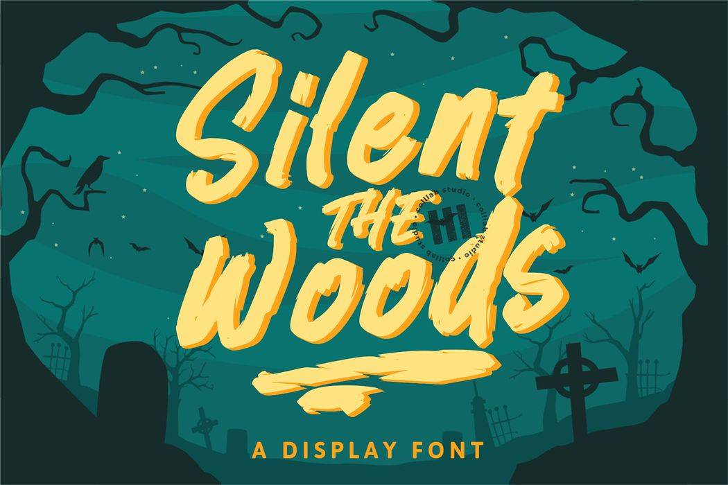 Silent The Woods Font sample