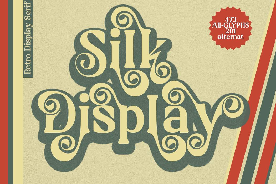 Silk Display Font sample