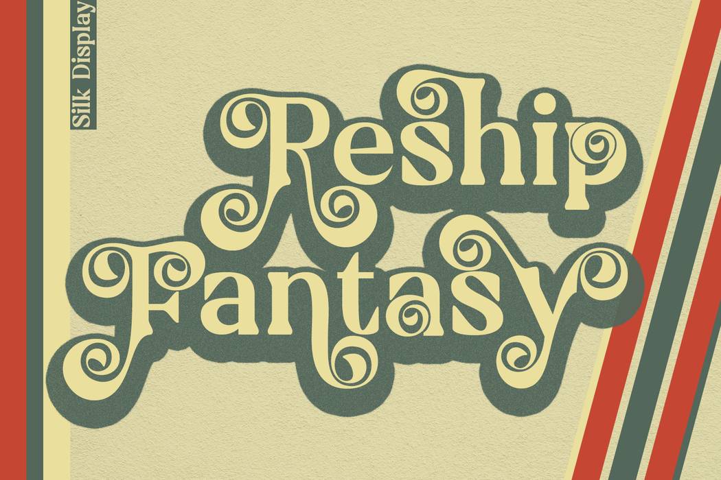 Silk Display Font sample