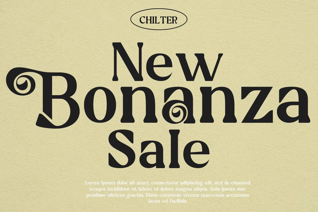 Silk Display Font sample