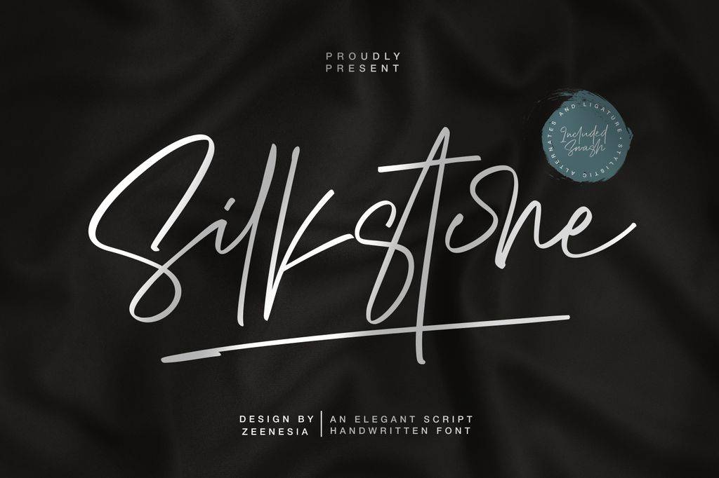 Silkstone Font sample