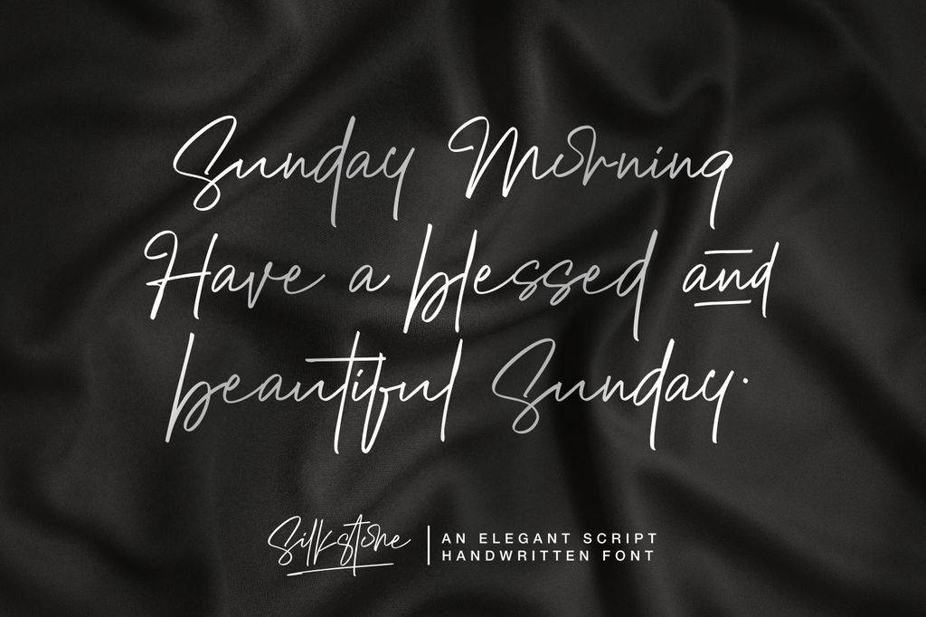 Silkstone Font sample
