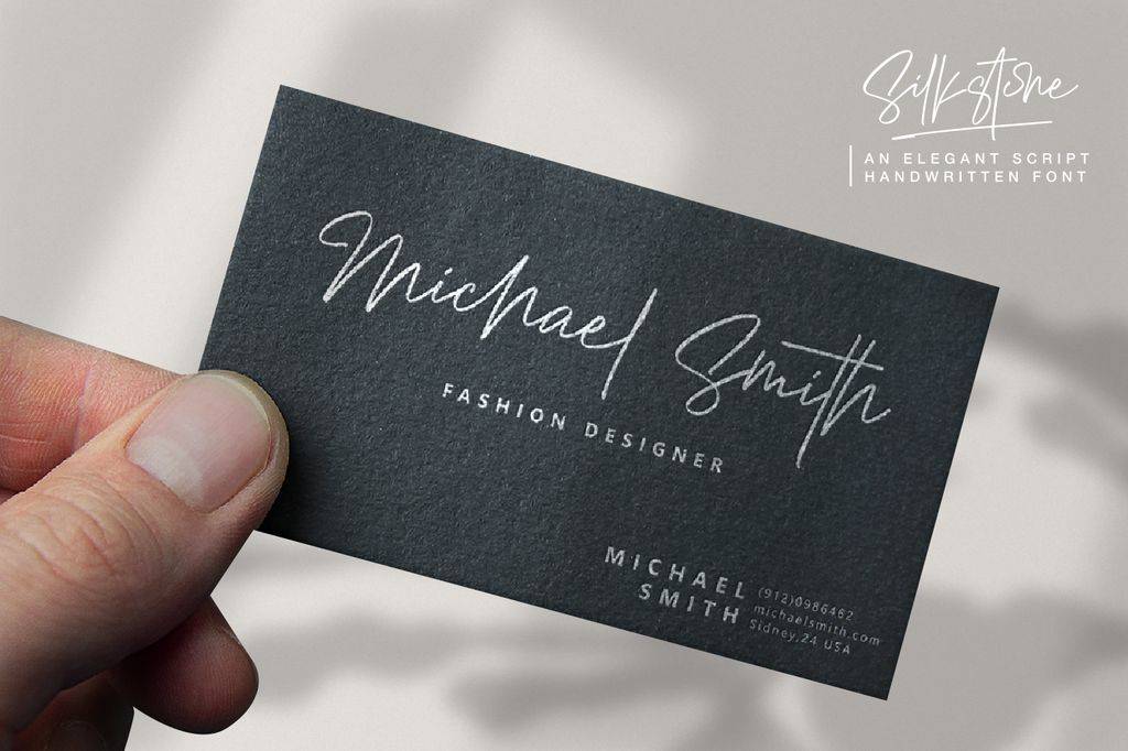 Silkstone Font sample