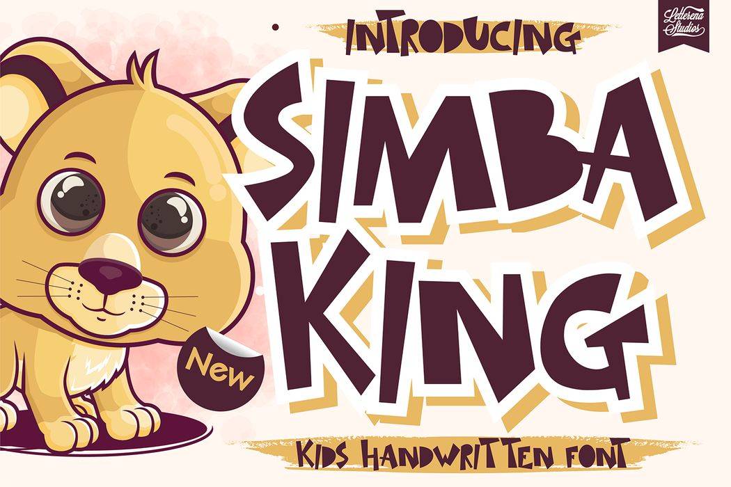 Simba King Font sample