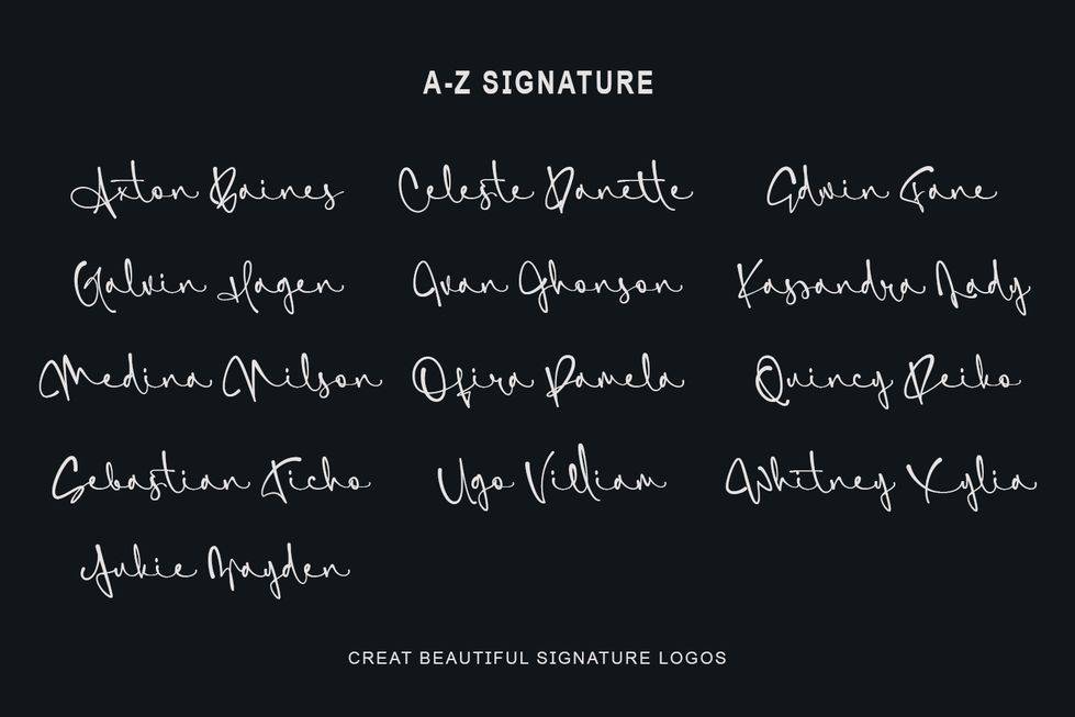 SimfonySign Font sample