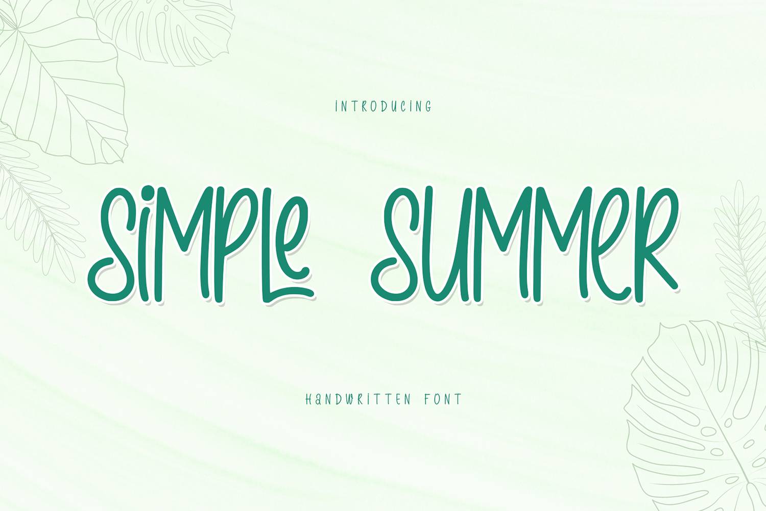 Simple Summer Font sample