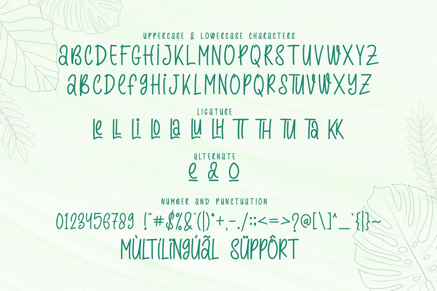 Simple Summer Font sample