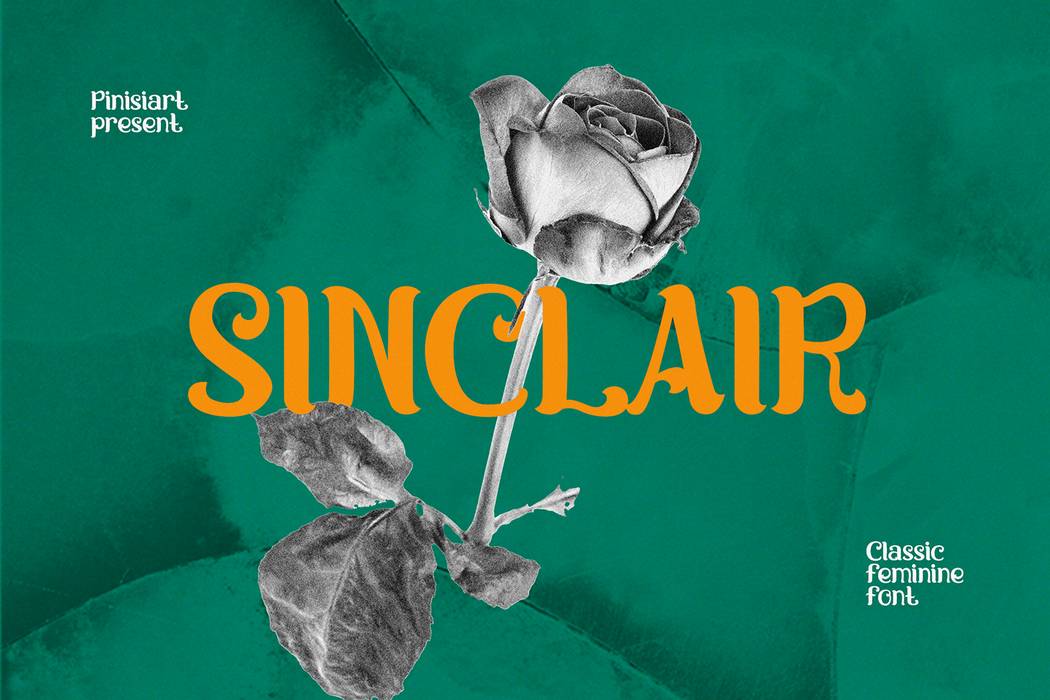 Sinclair Font sample