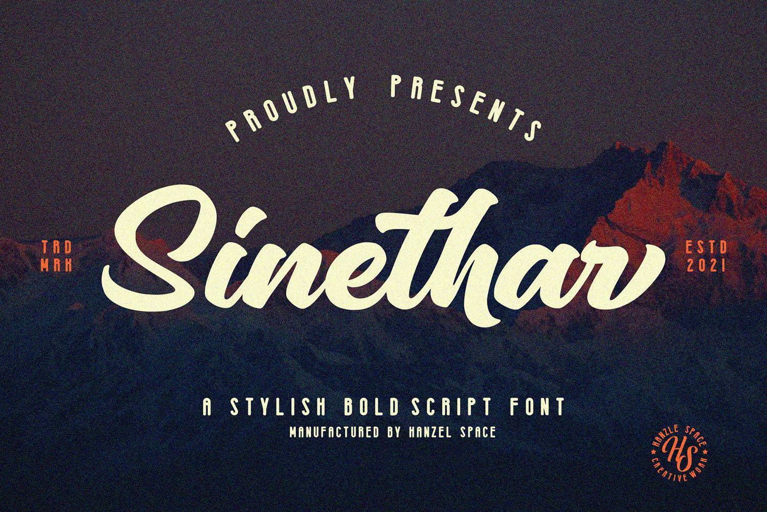 Sinethar Font sample