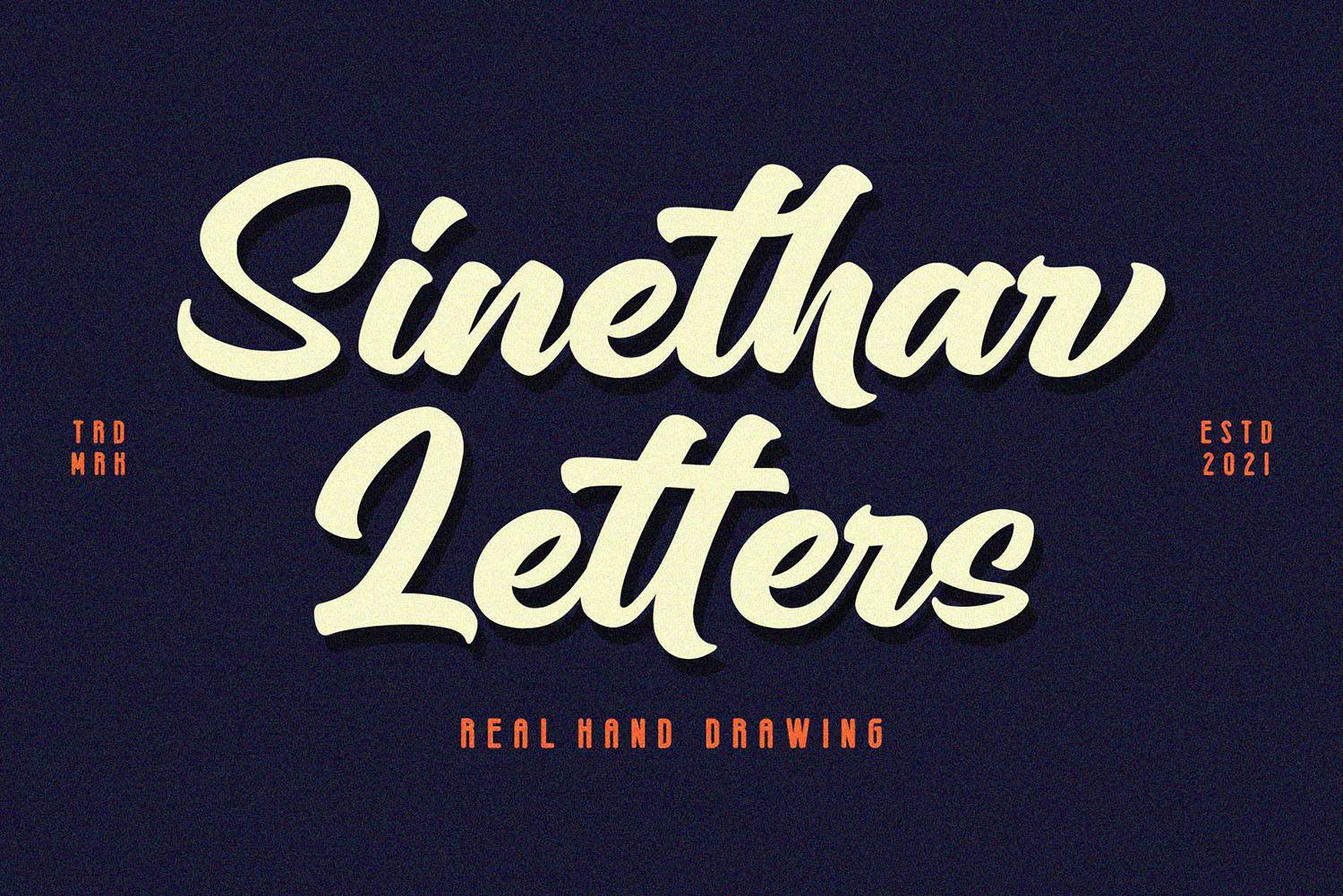 Sinethar Font sample