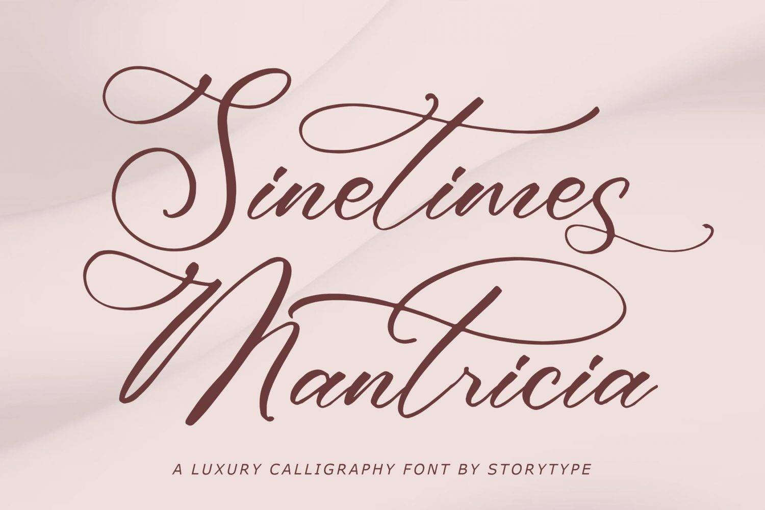 Sinetimes Mantricia Font sample