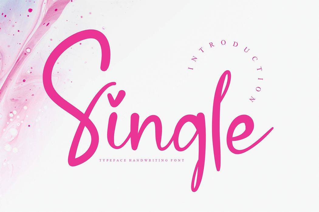 Single Font sample