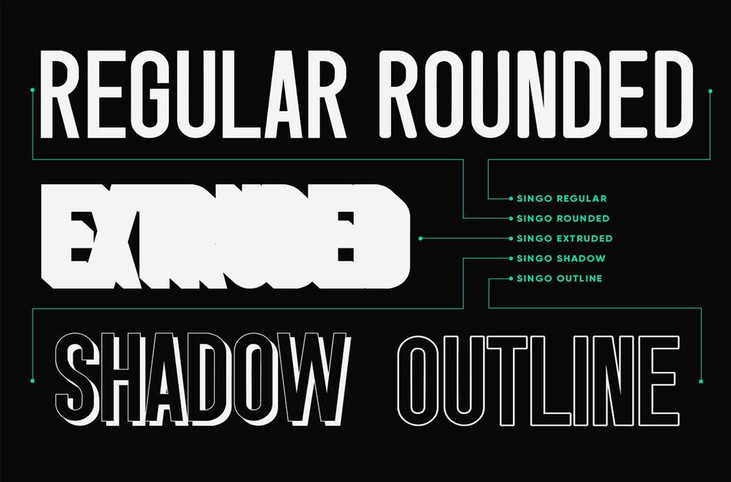 Singo Font sample