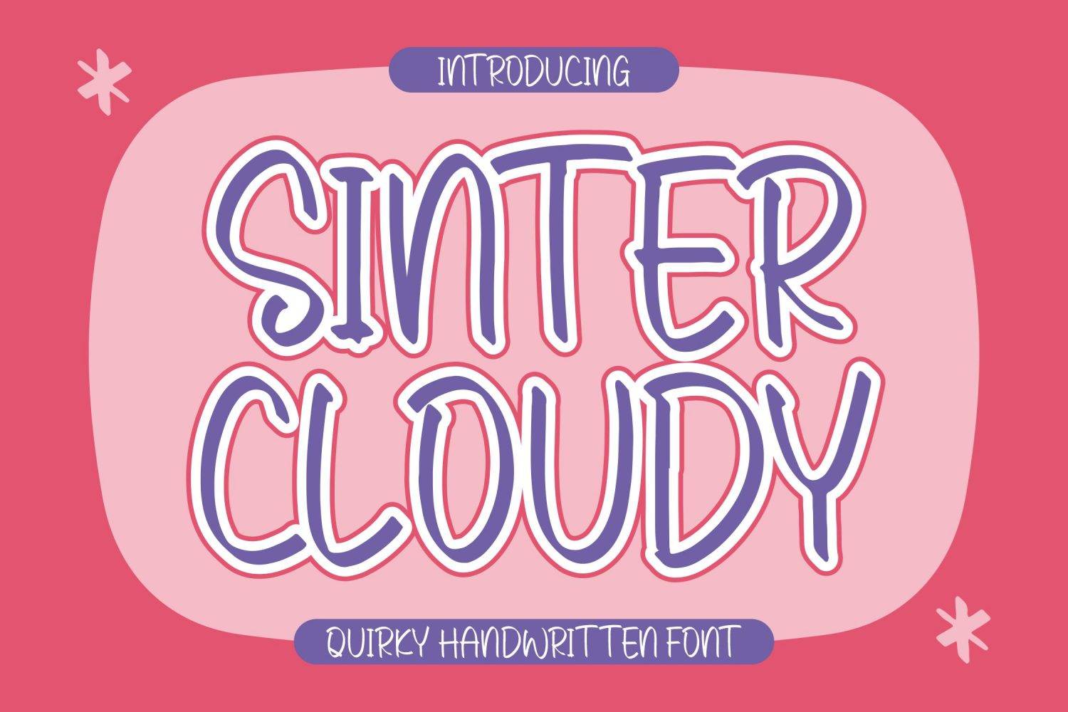 Sinter Cloudy Font sample