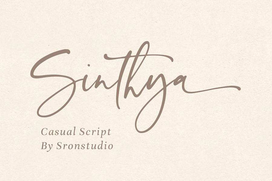 Sinthya Casual Script Demo sample