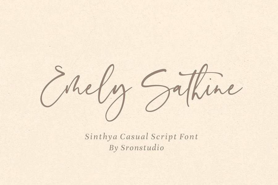 Sinthya Casual Script Demo sample