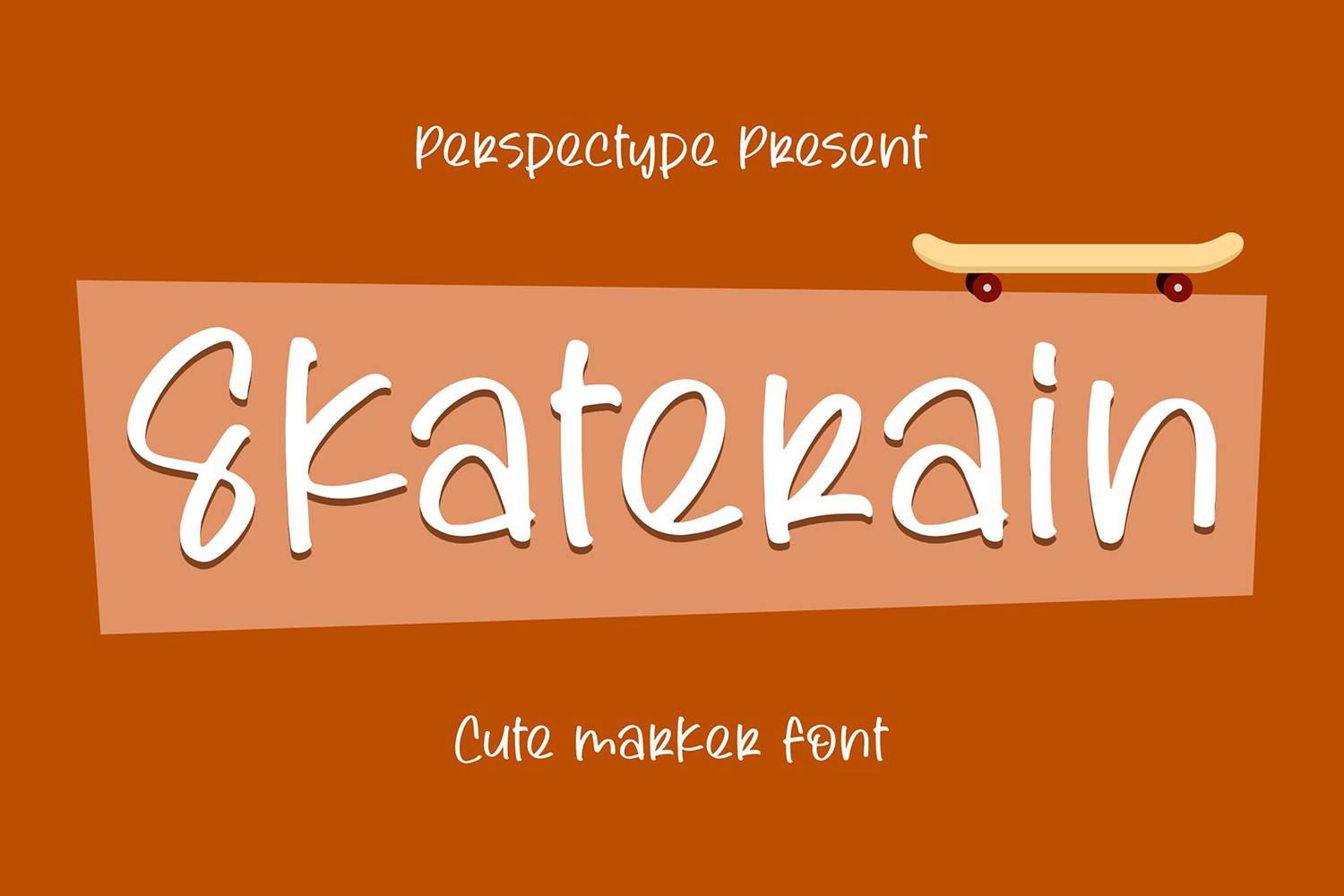 Skaterain Font sample