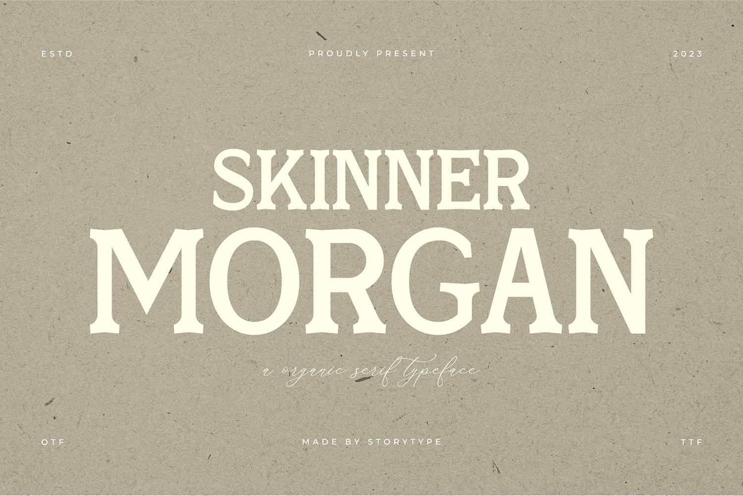 Skinner Morgan Font sample