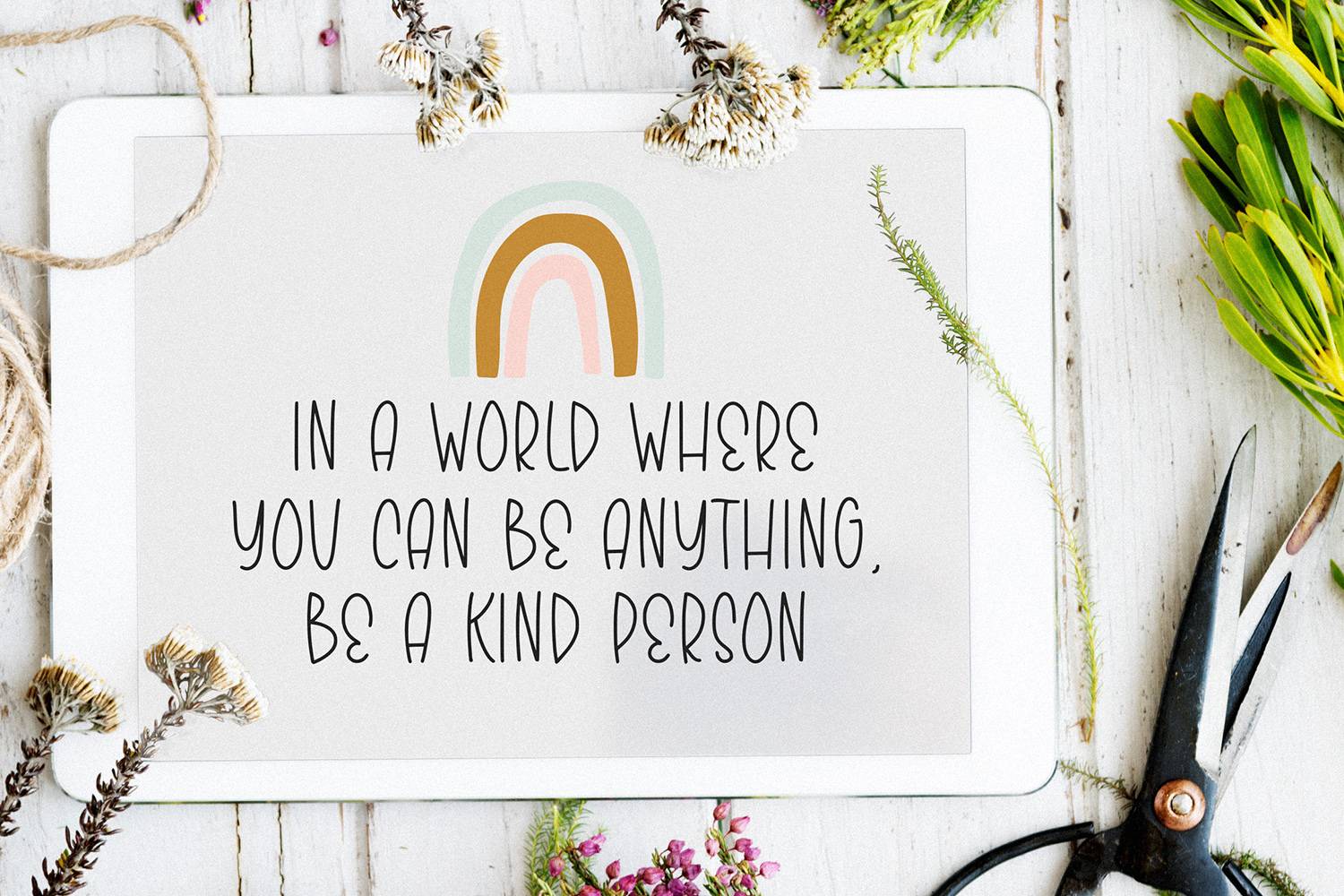 Skinny Rainbow Font sample