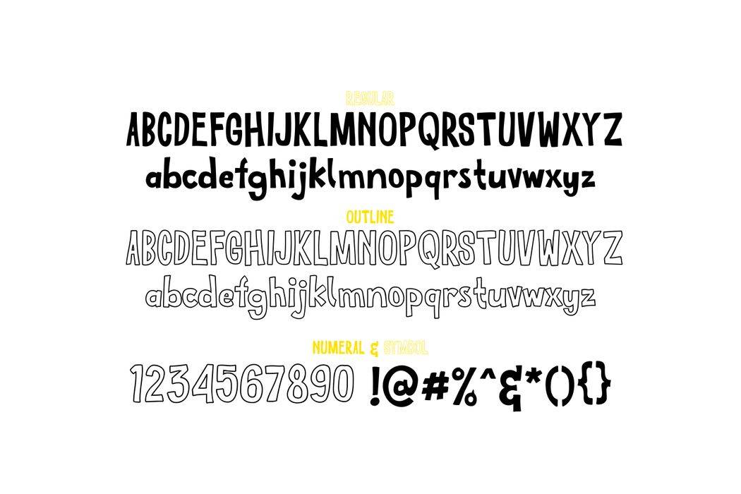 Skreeble Font sample