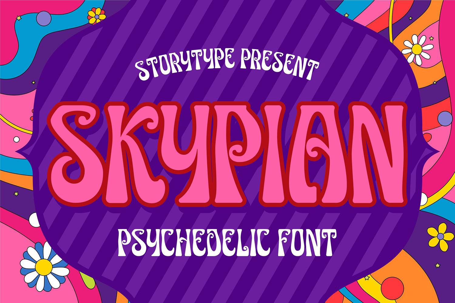 Skypian Font sample