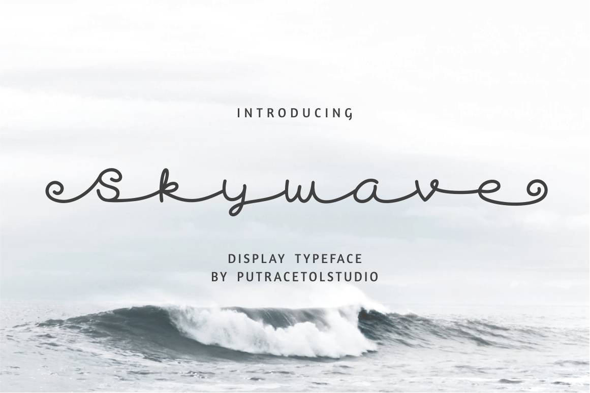 Skywave Font sample