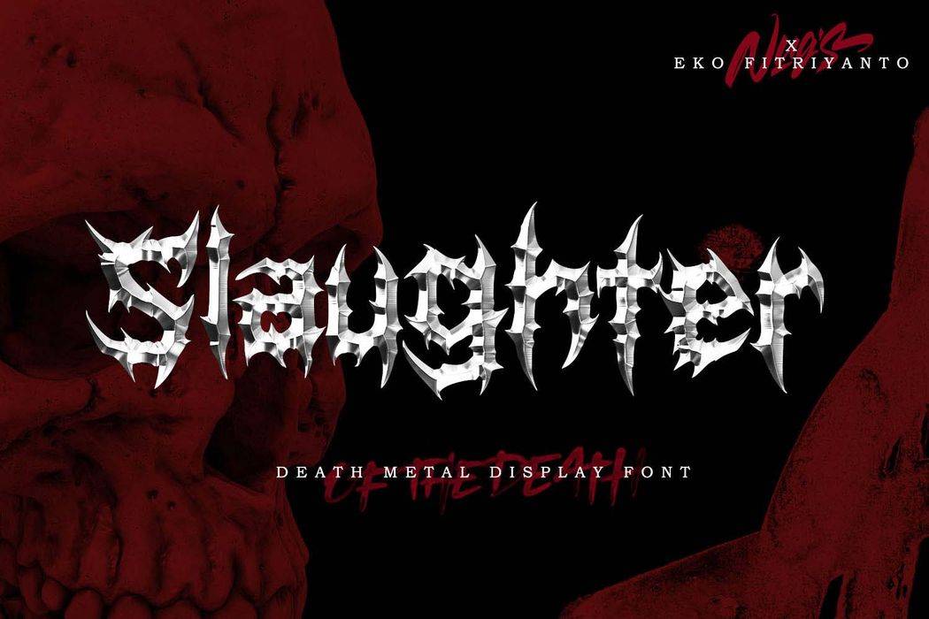 Slaughter Font sample