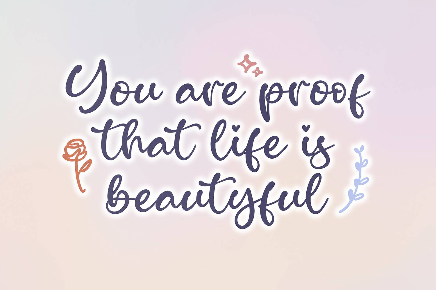 Sleeping Beauty Font sample