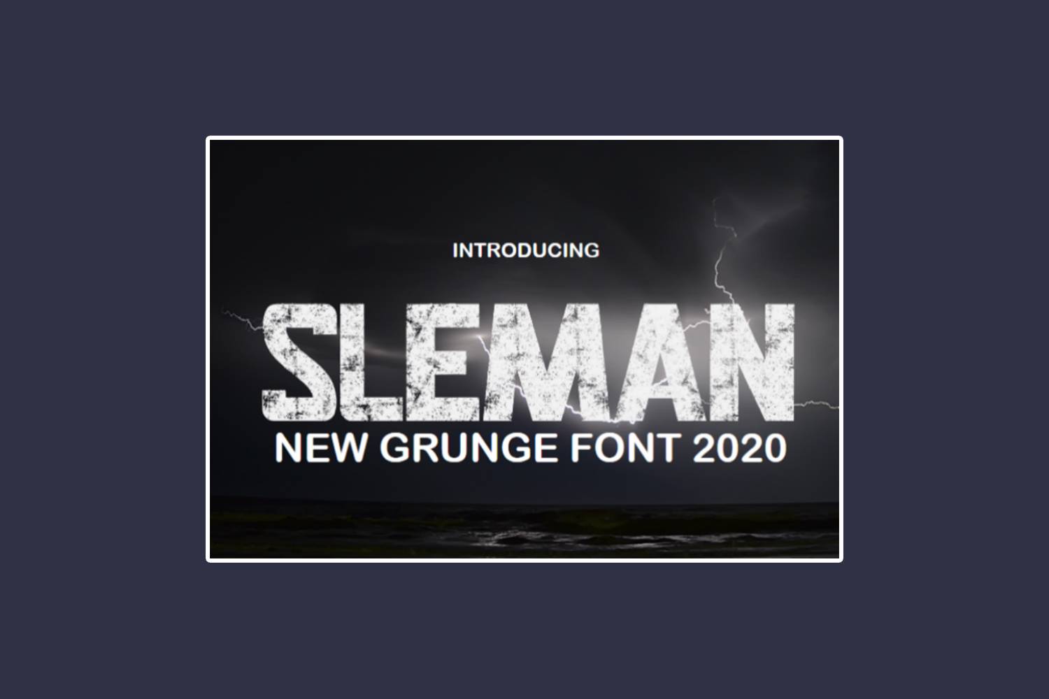 Sleman Font sample