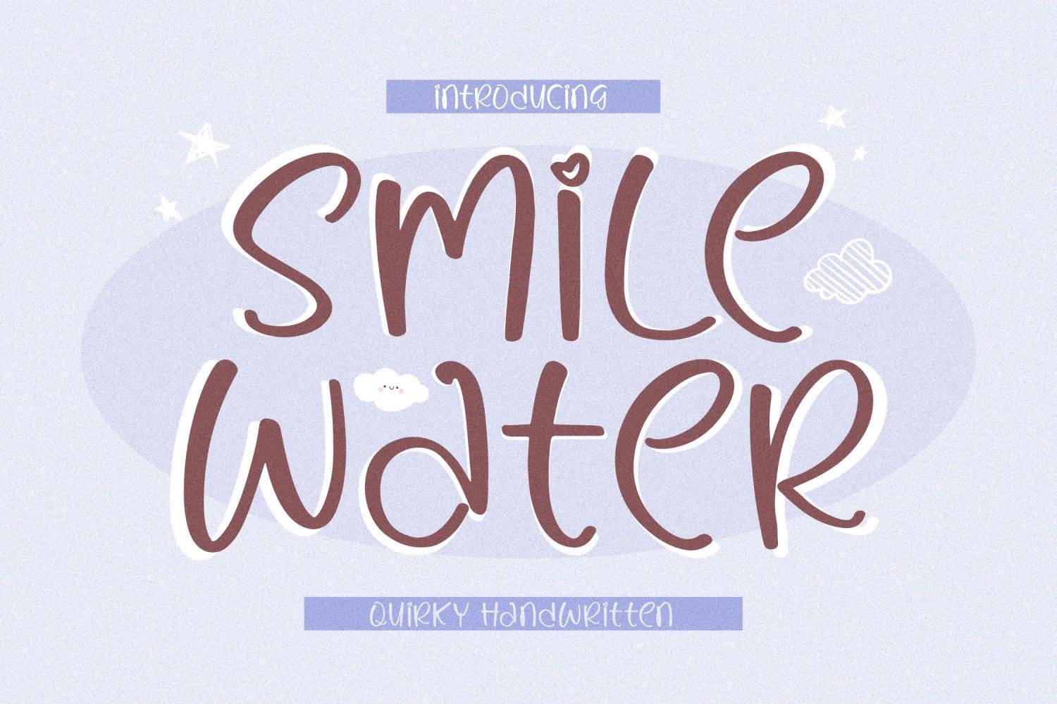 Smile Water Font sample