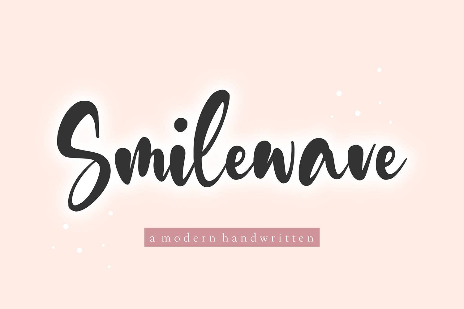 Smilewave Font sample
