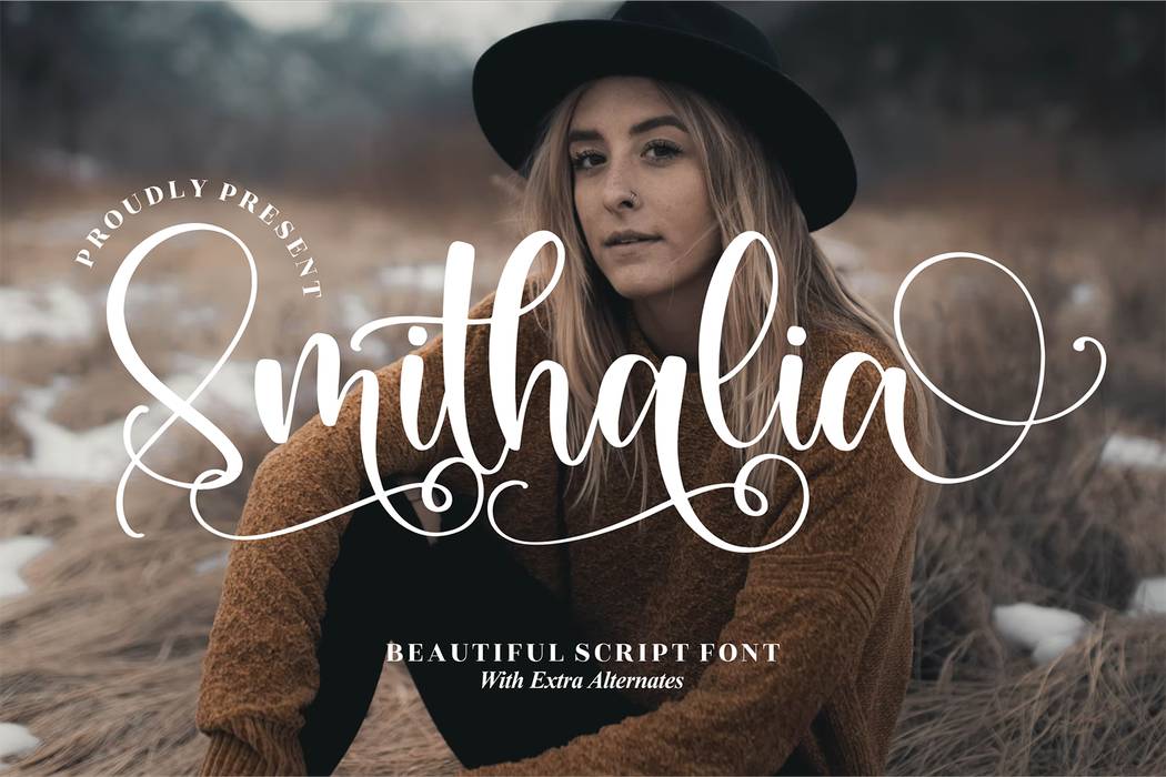 Smithalia Font sample