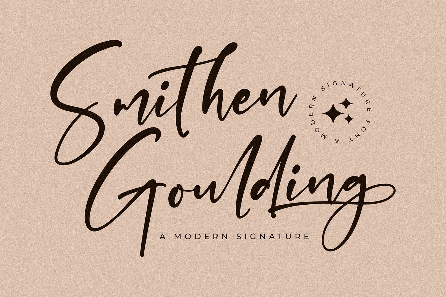 Smithen Goulding Font sample