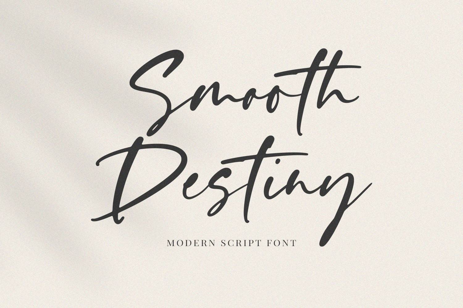 Smooth Destiny Font sample
