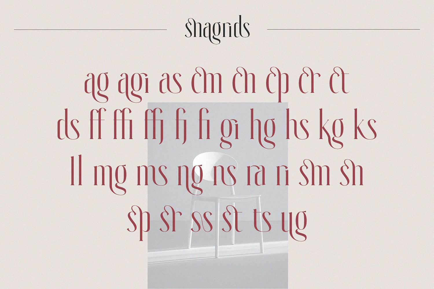 Snagrids Font sample