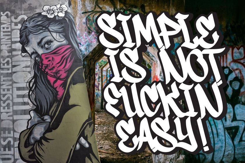 Snikers Font sample