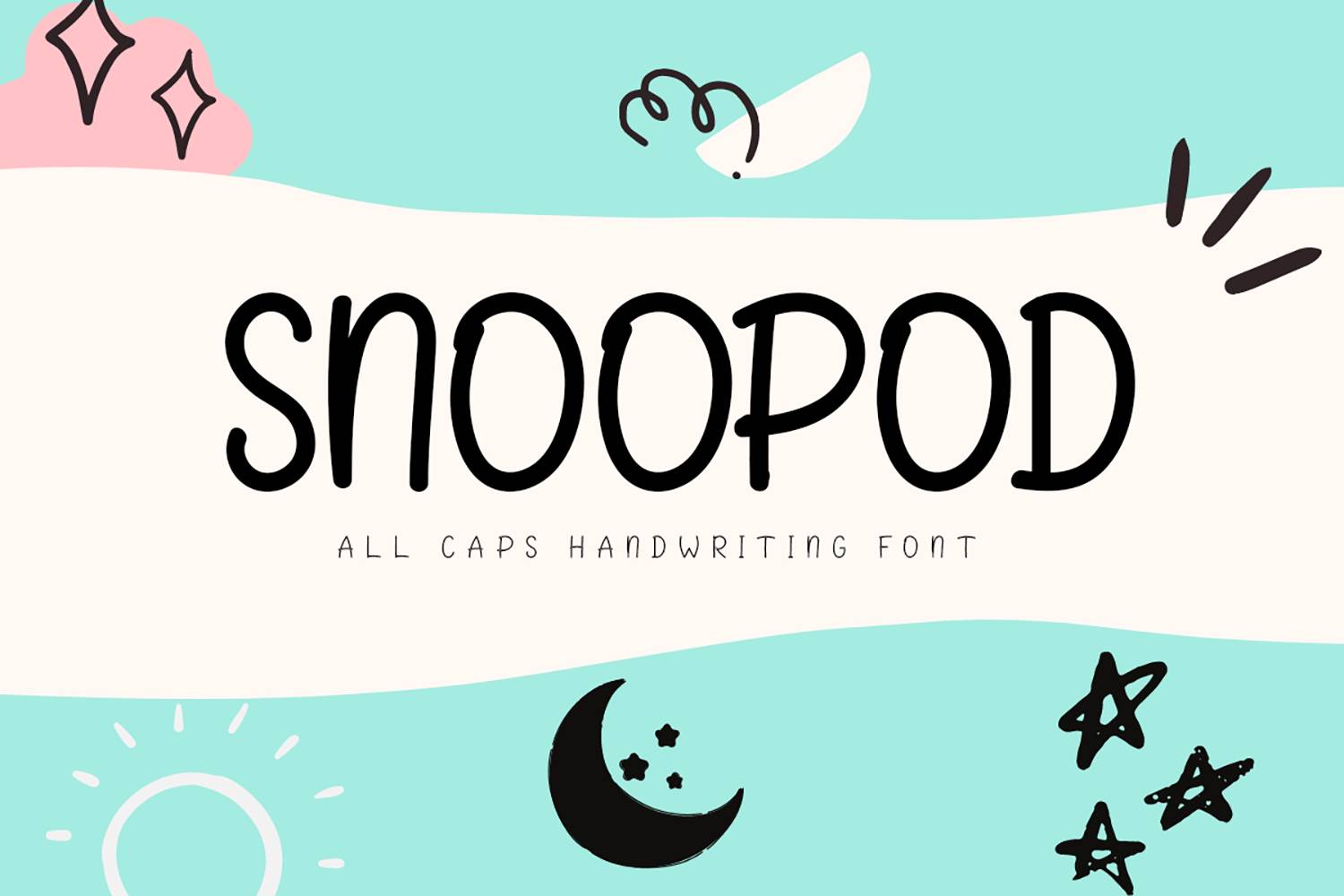 Snoopod Font sample