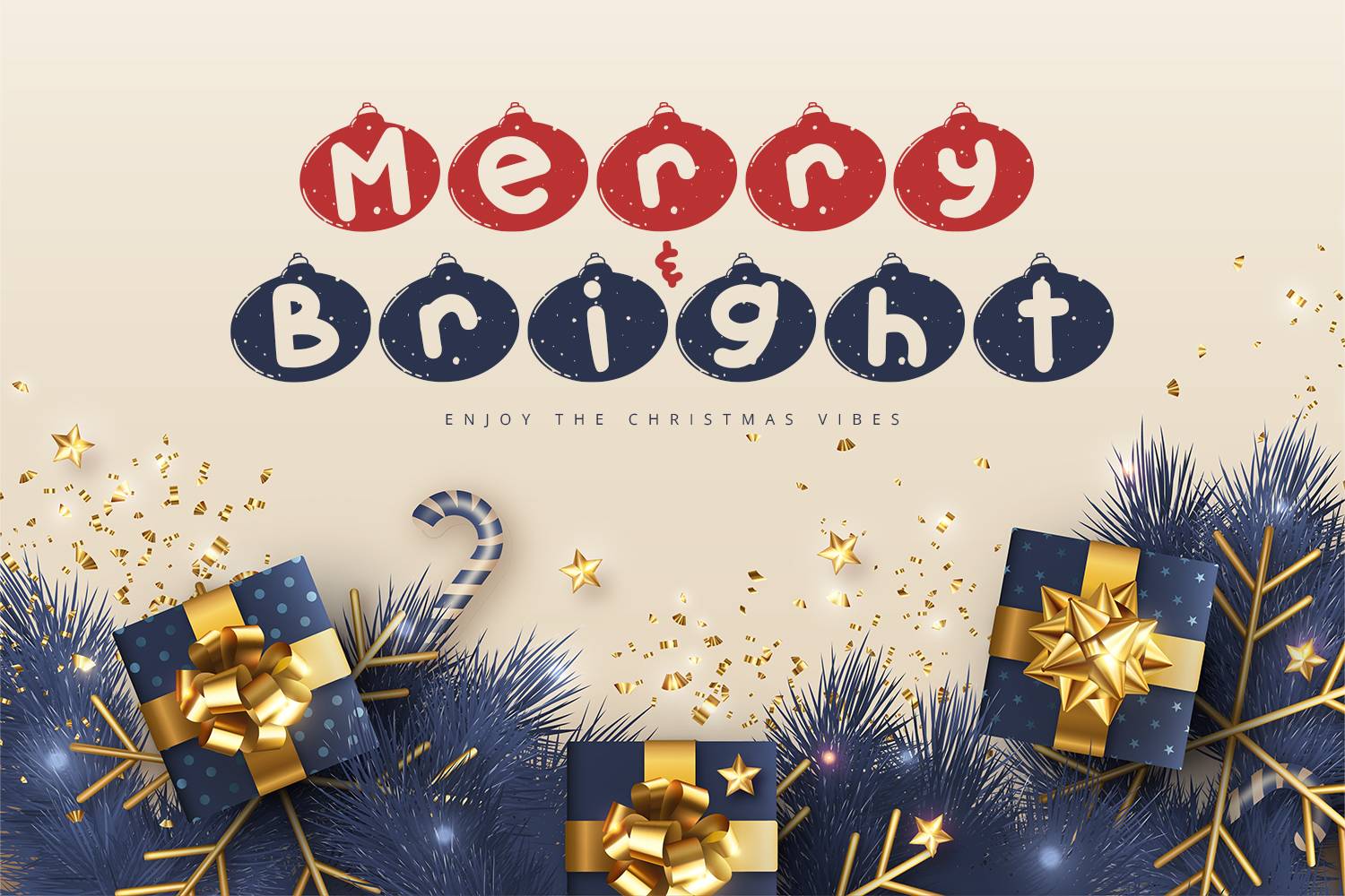 Snow Bells Font sample