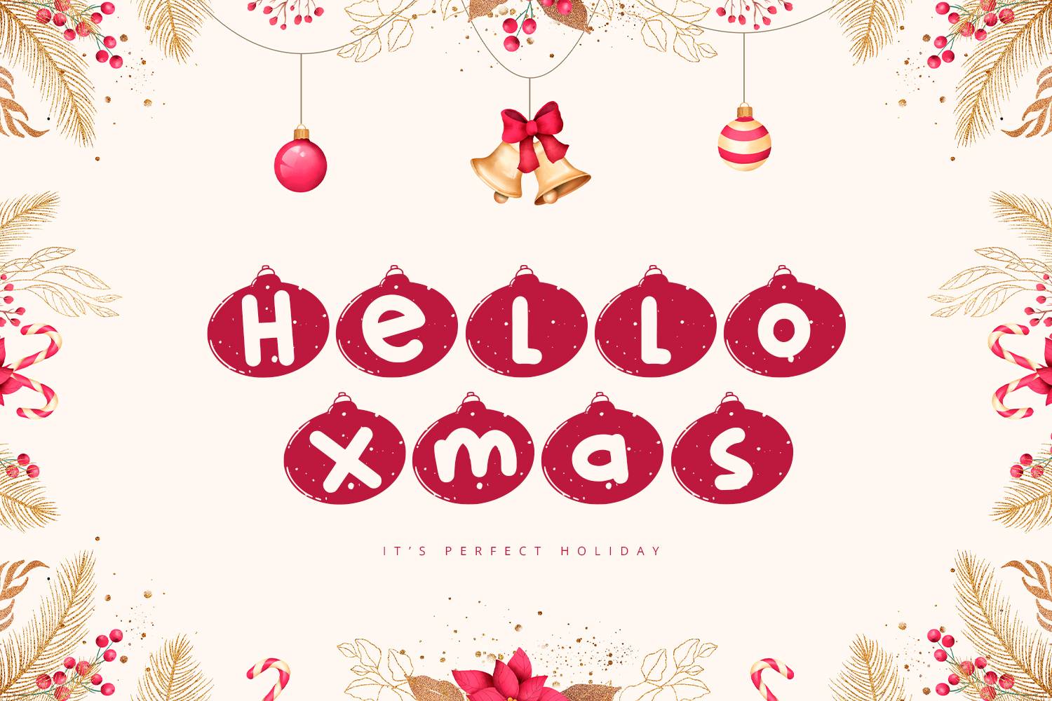 Snow Bells Font sample