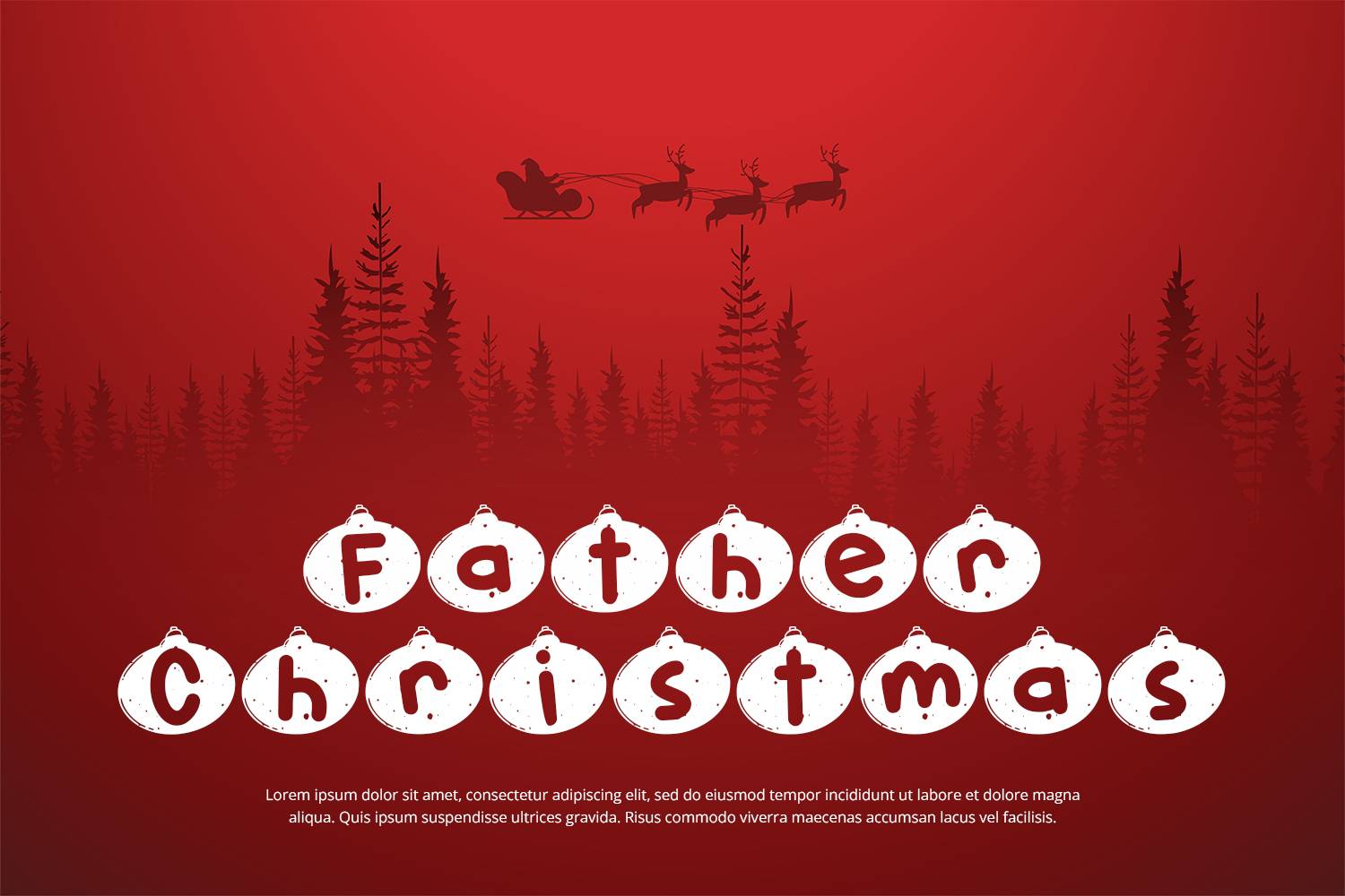 Snow Bells Font sample