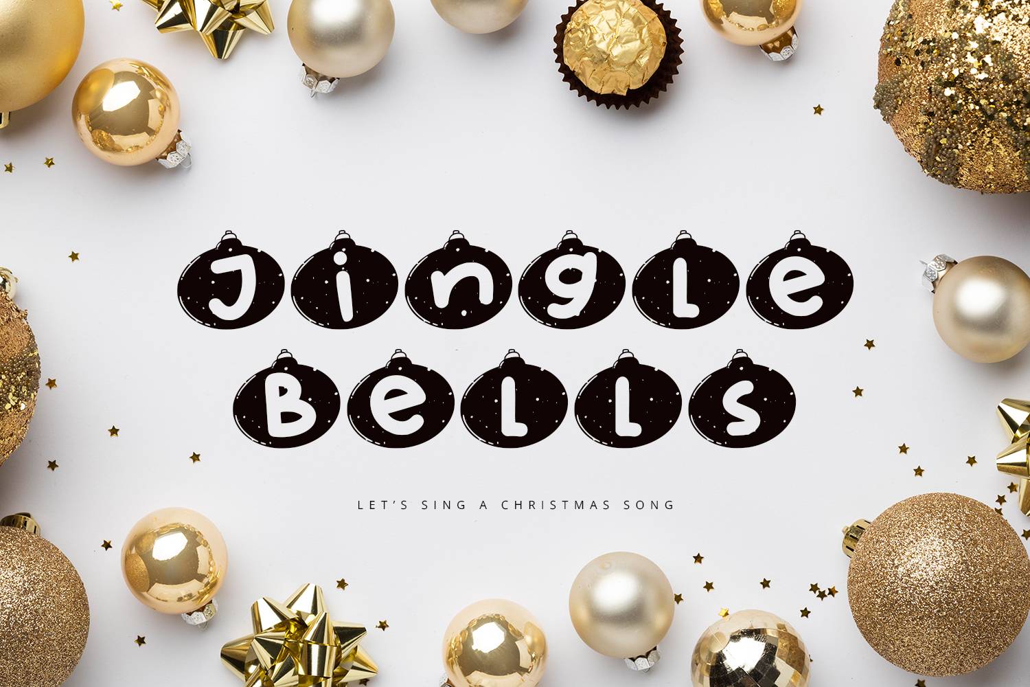 Snow Bells Font sample
