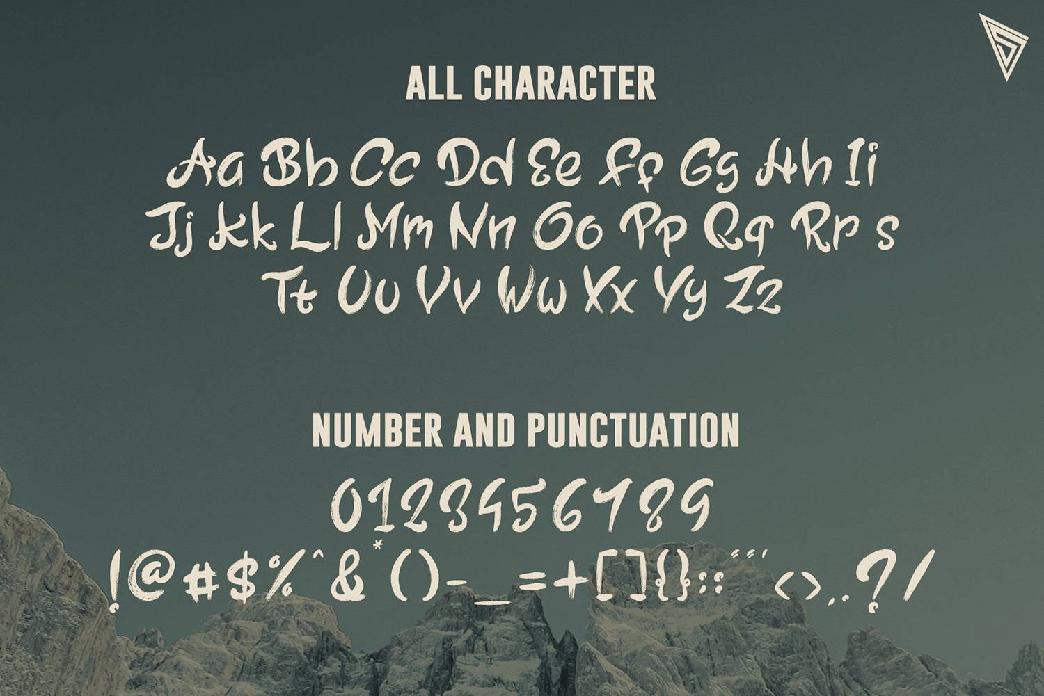 Snow Mountain Font sample