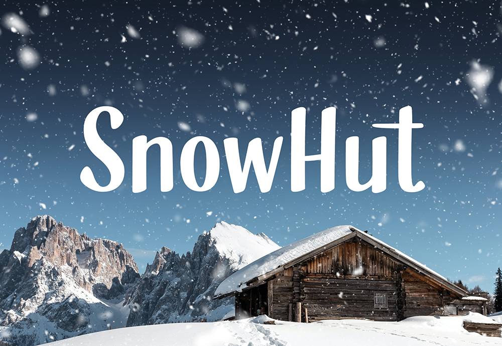 SnowHut Typeface Glyphset sample