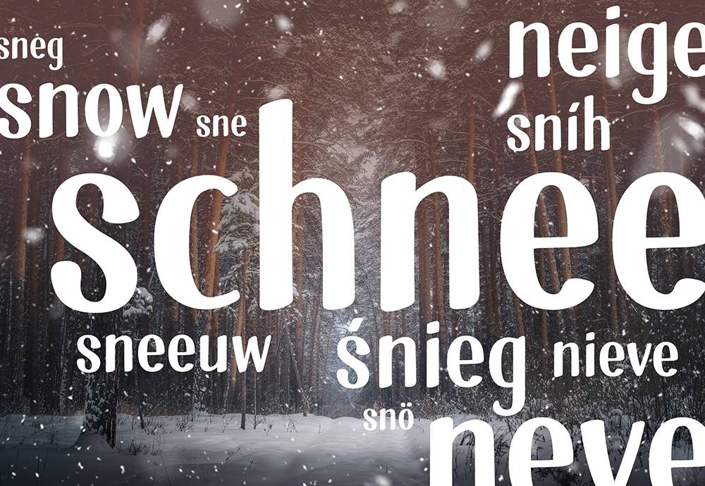 SnowHut Typeface Glyphset sample