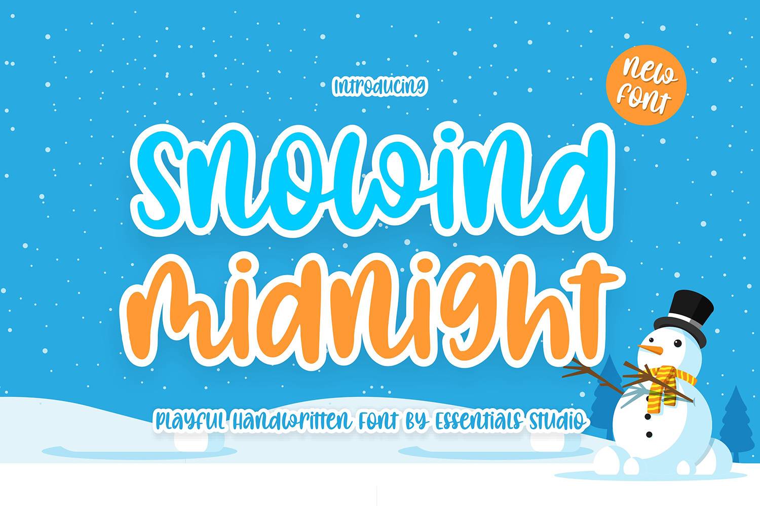 Snowind Midnight Font sample