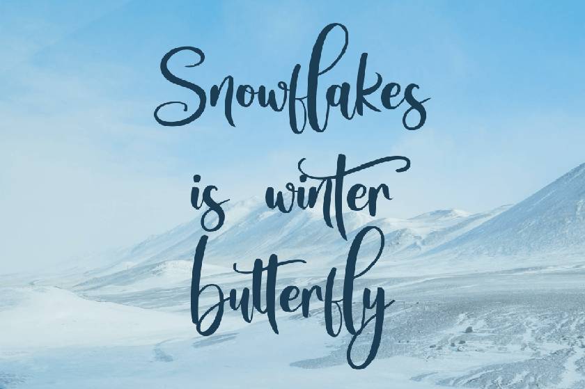 Snowtimes Font sample