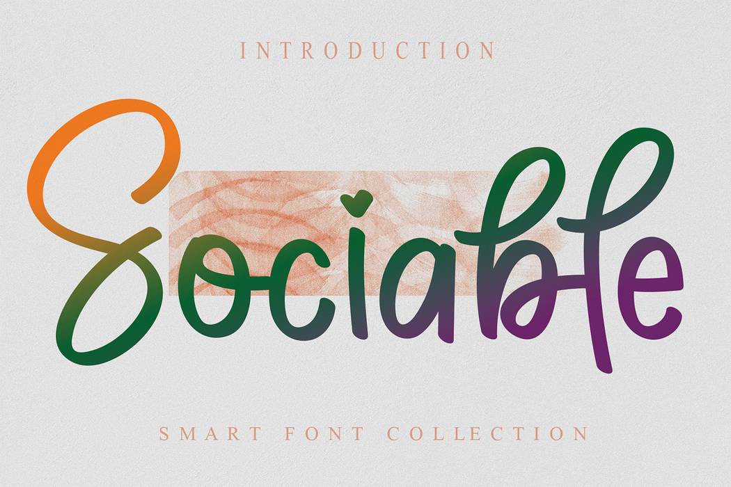Sociable Font sample