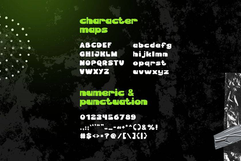 Socmed Badge Font sample